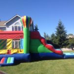 bouce house water slide