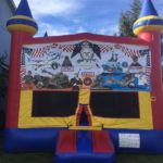 military forces bounce house