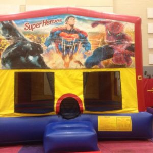 super heroes bounce house